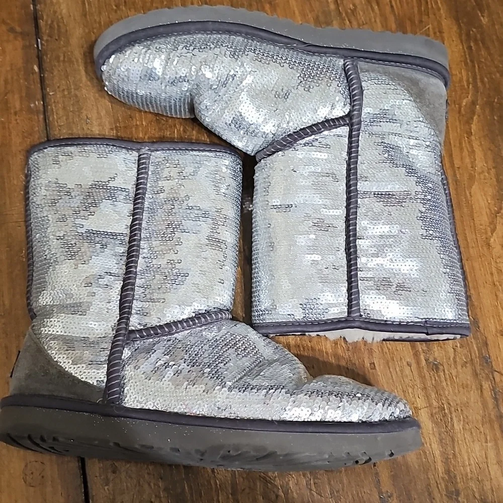 UGG Silver Sequence Boots